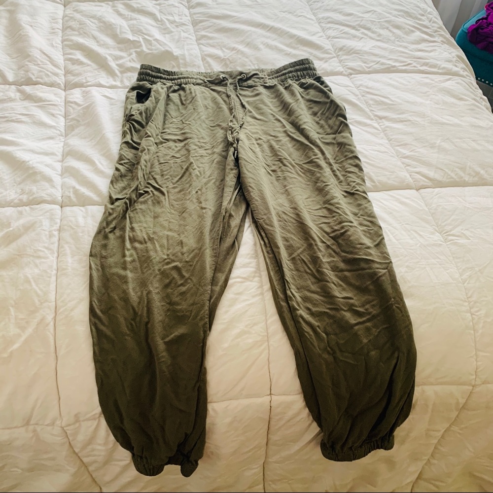 Olive Green Jogger Pants